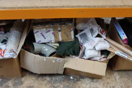 Four boxes of miscellaneous items.