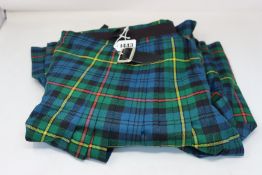 An as new Shilling & Fitz Military and Highland Tailoring kilt.