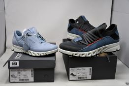 A pair of women's as new Ecco Multi-Vent trainers (UK 4.5) and a pair of men's Multi-Vent