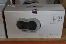 A boxed as new E & M Active Magic Touch Massage Cushion (RRP £118) https://emactive.com/em-active/