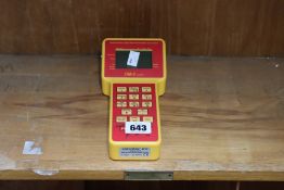 A pre-owned Retrotec DM-2 Mark II dual channel digital micromanometer and control.
