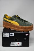 A pair of as new Puma Fenty by Rhianna cleated creeper in suede (UK 9).