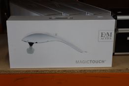 A boxed as new E & M Active Magic Touch Hand Held Massager (RRP £129) https://emactive.com/em-