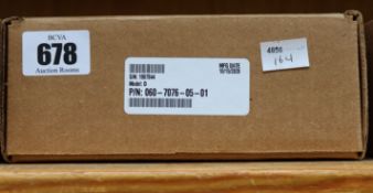 A boxed Honeywell model D load cell (Part no: 060-7076-05-01, calibration certificate included).