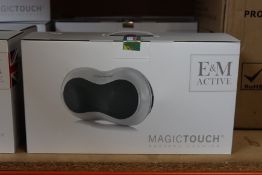 A boxed as new E & M Active Magic Touch Massage Cushion (RRP £118) https://emactive.com/em-active/