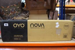 A boxed as new Oyo Nova Personal Gym (Kickstarter Exclusive Edition).