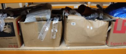 Four boxes of miscellaneous items.