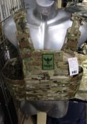 An as new Shellback Tactical Banshee rifle plate carrier (RRP $229).