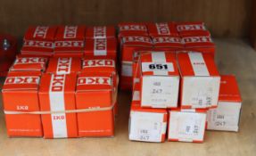 Twenty five individually boxed as new IKO Cam followers (PN:CR26BUU).