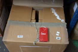 Six boxes of thirty four Maker's Mark Luggage Tags in red.