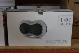 A boxed as new E & M Active Magic Touch Massage Cushion (RRP £118) https://emactive.com/em-active/