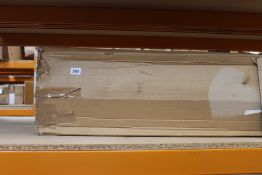 A Penguin foot-operated sanitiser dispenser unit in black/white (Box damaged - some marks on top