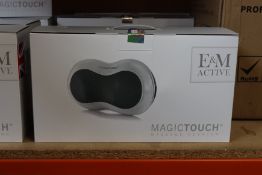 A boxed as new E & M Active Magic Touch Massage Cushion (RRP £118) https://emactive.com/em-active/