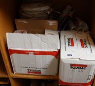 A large quantity of sealants, adhesives and related items to include Arbokol 1000, Soudal Silirub
