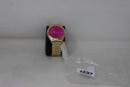 A ladies as new Michael Kors MK3264 Slim Runway Watch.