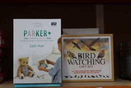 Four as new boxed Seedling Parker + Augmented Reality bears and two as new bird watching gift sets.