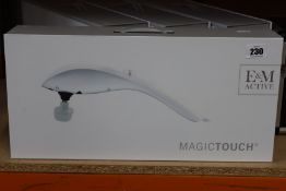 A boxed as new E & M Active Magic Touch Hand Held Massager (RRP £129) https://emactive.com/em-