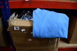 A quantity of as new blue and pink ponchos.