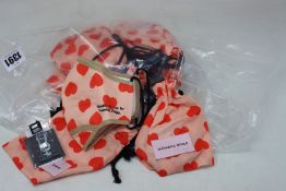 Ten as new Natasha Zinko Hearts face masks (RRP £25 each).