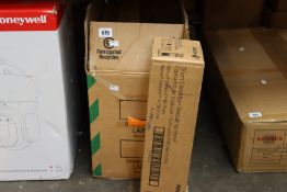 A quantity of toner cartridges and related items items to include Xerox Versant 80 press cyan toner,