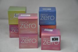 Five Banila Co Clean it Zero original cleansing balm (5 x 100ml), one Banila Co Clean It cleansing