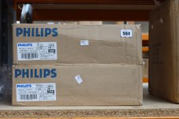 Fifty boxed as new Philips Master PL-L 36w fluorescent four pin bulbs.