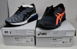 A pair of children's Asics Gel-Quantum 180 5 (UK 6) together with a pair of men's Gel-Quantum 90
