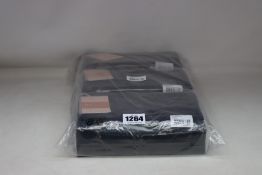 Three as new Unmade Copenhagen Janel clutch bags in black (RRP £75 each).