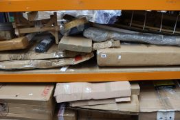 Two shelves of flat packed furniture (BCVA do not guarantee to be complete).