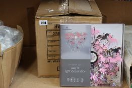 Ten boxed as new Deco Express Unicorn chandelier pendant ceiling light shades.