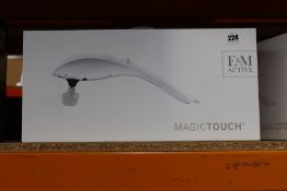 A boxed as new E & M Active Magic Touch Hand Held Massager (RRP £129) https://emactive.com/em-