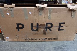 A pre-owned Pure electric scooter with charger.