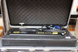 A Kino Flow Diva Lite 401 light system kit for photography and video with flight case.