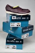 Four pairs of women's as new Skechers Go Walk Lite Sea Dream boat shoes (UK 4, 4.5, 5, 6 - One
