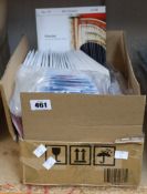 A quantity of Bow Brand harp strings to include Natural gut, Concert Bass Wire, various sizes and