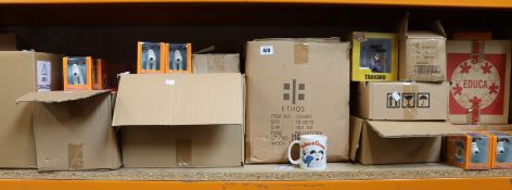 Assorted as new British film/TV novelties to include mugs, lunch boxes and games from franchises