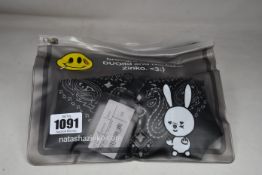 Five as new DUOltd and Natasha Zinko Duo bandana masks (RRP £50 each).