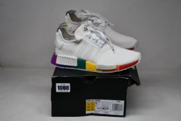 A pair of as new Adidas NMD_R1 Pride trainers (UK 5.5).