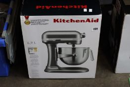 A boxed as new KitchenAid Heavy Duty Stand Mixer 6.9Ltr in silver (5KSM7591XBSL).