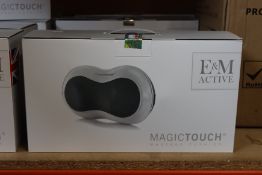 A boxed as new E & M Active Magic Touch Massage Cushion (RRP £118) https://emactive.com/em-active/