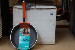 A boxed as new Joe Wicks three piece Lets Get Started aluminium cookware set, A Joe Wicks large