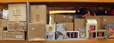 Assorted as new British film/TV novelties to include mugs, coasters and bags from franchises such as