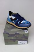 A pair of as new Valentino Garavani camouflage sneakers (EU 40).