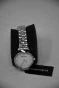 A ladies as new Emporio Armani AR1908 Gianni T-bar watch (No box included).