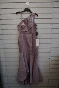 An as new Adrianna Papell Mikado long gown (Size 10).
