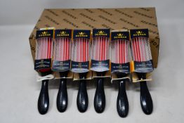 Five boxes of Denman D3 classic styling brushes (Six items per box).