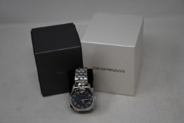 A men's boxed as new Emporio Armani AR1787 watch.