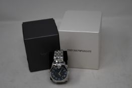 A men's boxed as new Emporio Armani AR1787 watch.