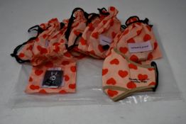 Ten as new Natasha Zinko Hearts face masks (RRP £25 each).