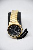 A men's as new Emporio Armani AR5857 gold chronograph watch (No box included).